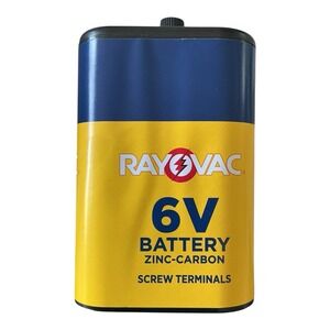 Rayovac - 6V Zinc Carbon Battery (6V) - Screw Terminal Power Cell